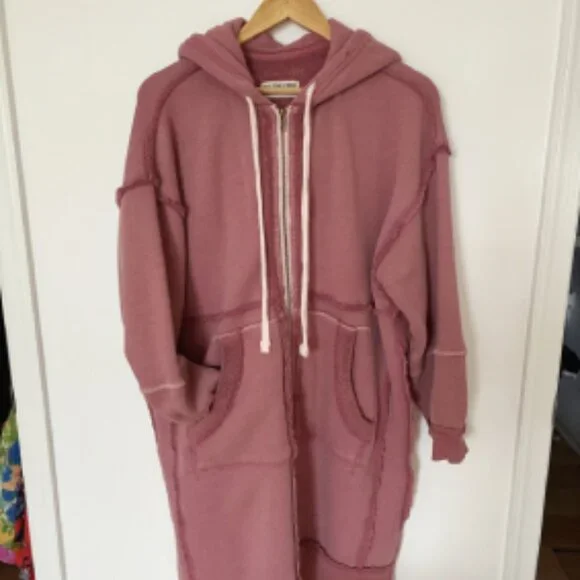 Free People Long Line Cardi Hoodie We The Free XS - Picture 3 of 10